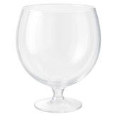 Giant Clear Plastic Pedestal Cocktail Bowl - 102 oz